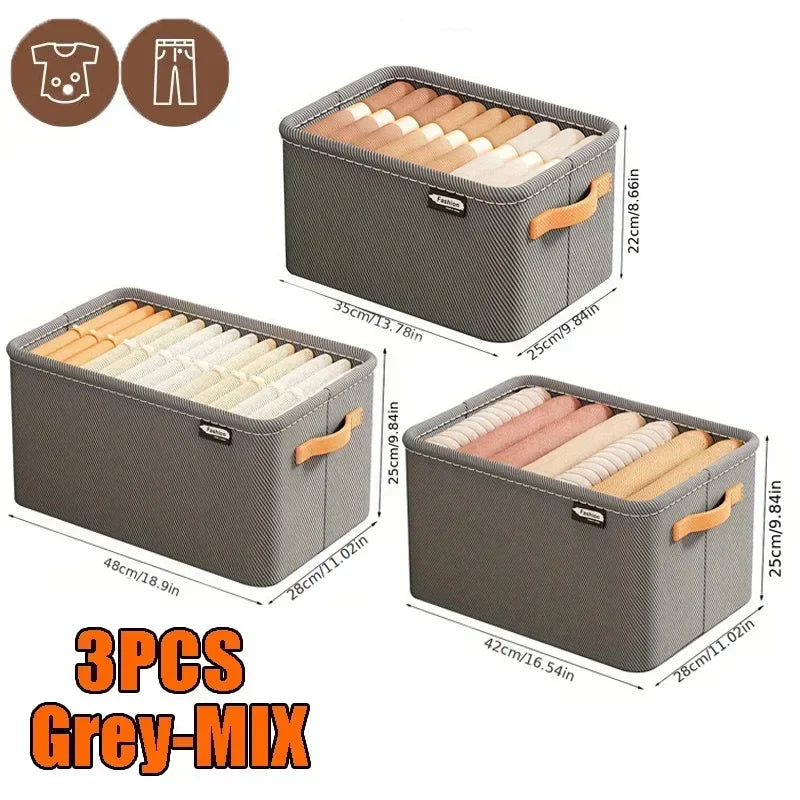 Foldable Wardrobe Storage Organizer Box – Closet & Drawer Organizer