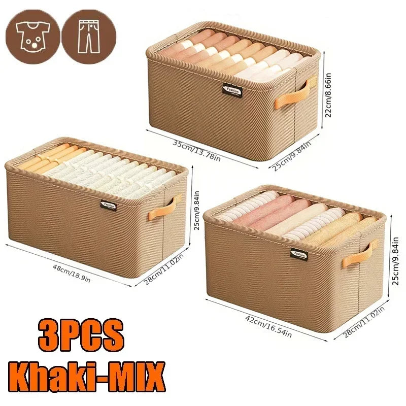 Foldable Wardrobe Storage Organizer Box – Closet & Drawer Organizer