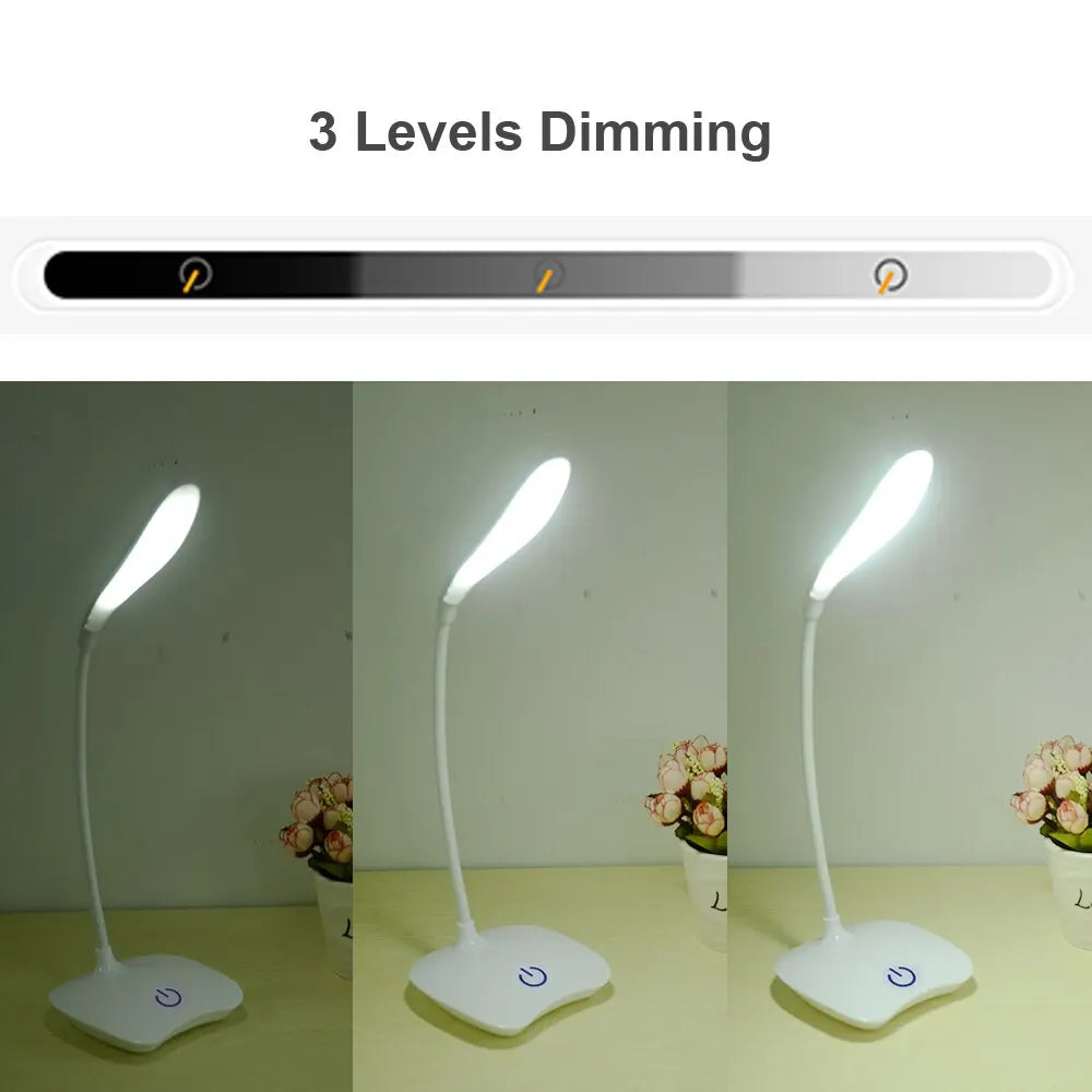 LED Rechargeable Desk Lamp – Eye Protection Reading Light