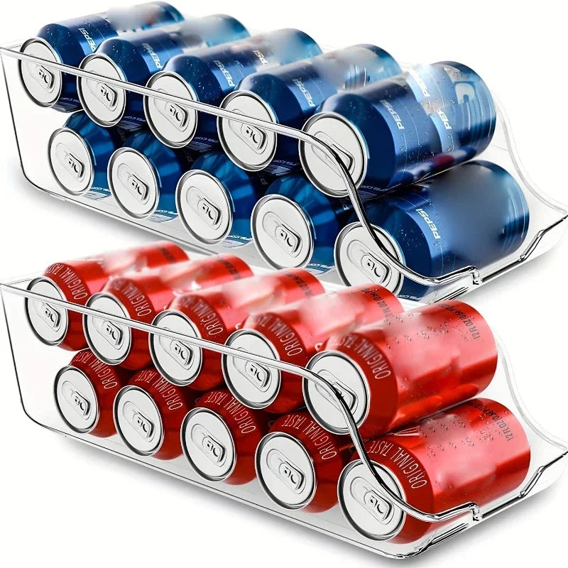 Refrigerator Can Organizer – Auto Rolling Soda Dispenser