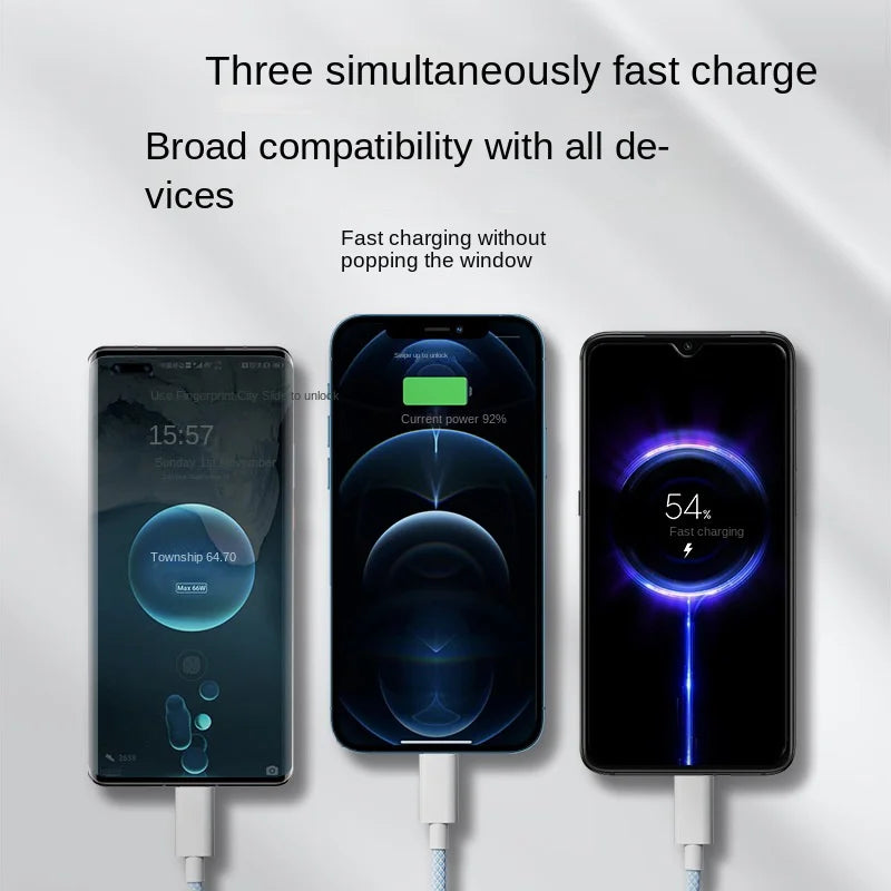 3-in-1 Fast Charging Cable – One Cable for All Your Devices