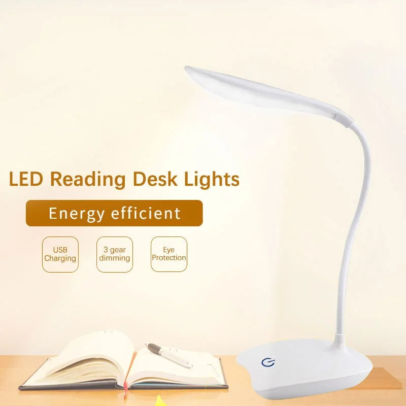 LED Rechargeable Desk Lamp – Eye Protection Reading Light