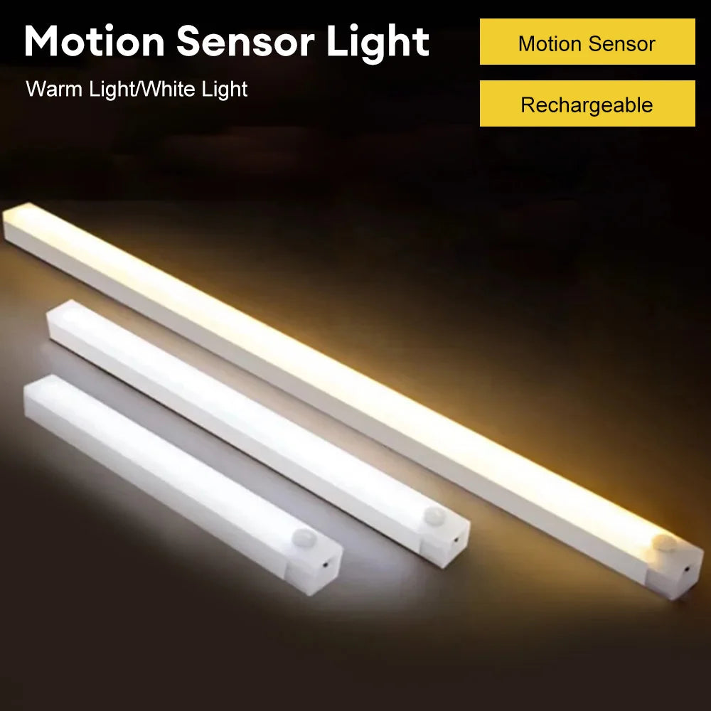 ✨ LED Motion Sensor Night Light – Rechargeable & Wireless