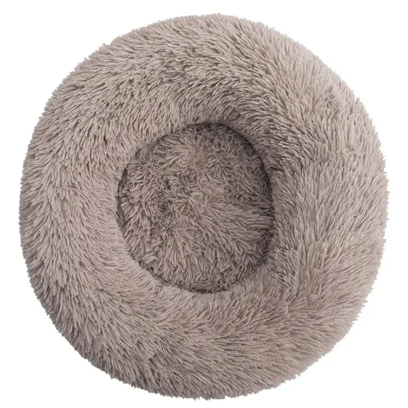 Ultra Soft Plush Round Pet Bed for Dogs & Cats