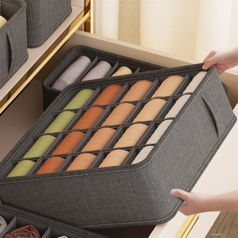 Drawer Organizer Storage Box for Socks, Underwear & Clothing