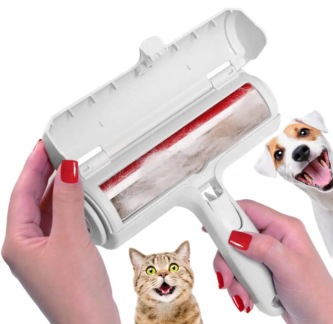 Pet Hair Remover Roller – Self-Cleaning Dog & Cat Fur Remover